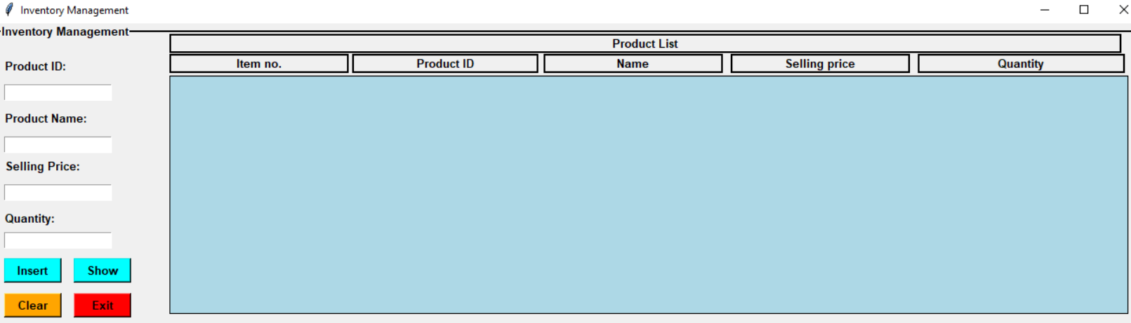 Inventory Management Project Image